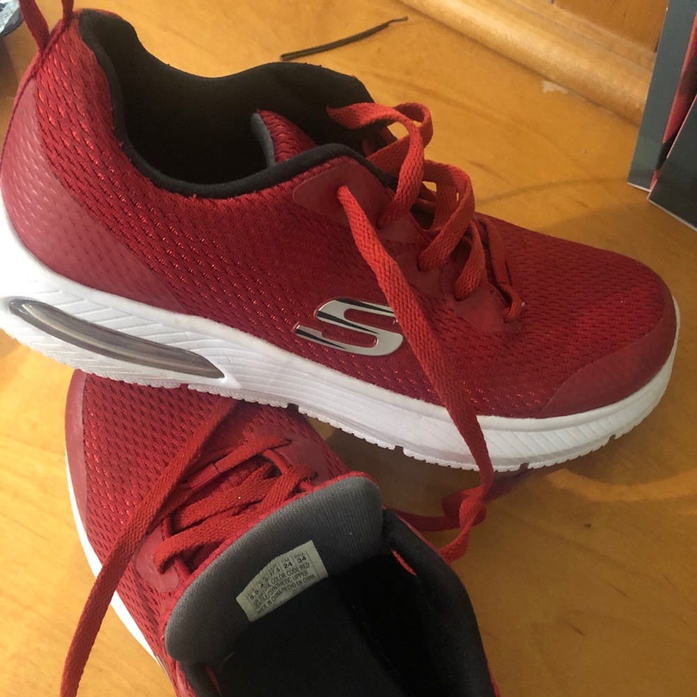 Red Skechers- boys sneakers